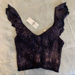 NTW pacsun purple tie dye crop top​​​​